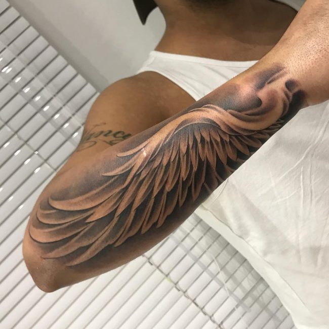 65+ Best Angel Wings Tattoos Designs & Meanings - Top Ideas (2019)
