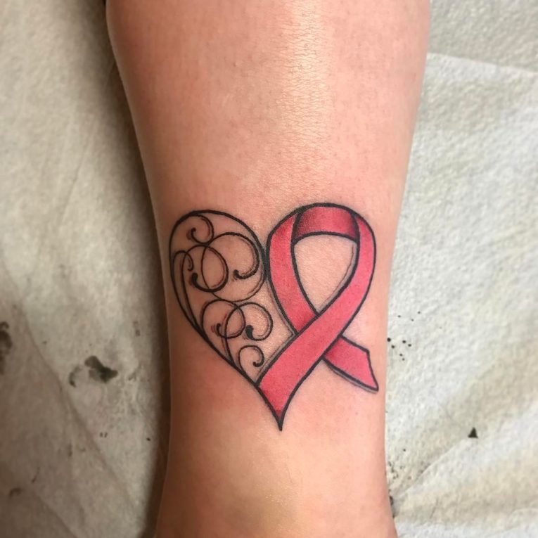 65 Best Cancer Ribbon Tattoo Designs Meanings 2019 