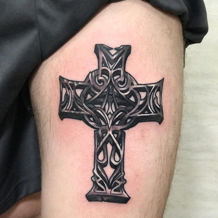 85+ Celtic Cross Tattoo Designs&Meanings Characteristic Symbol (2019)