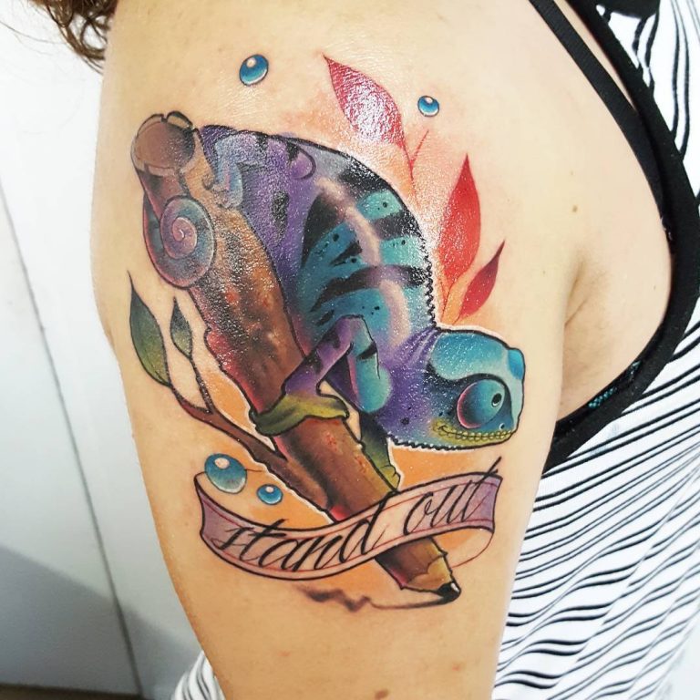 60+ Colorful Chameleon Tattoo Ideas – Designs That Will Make You Smile
