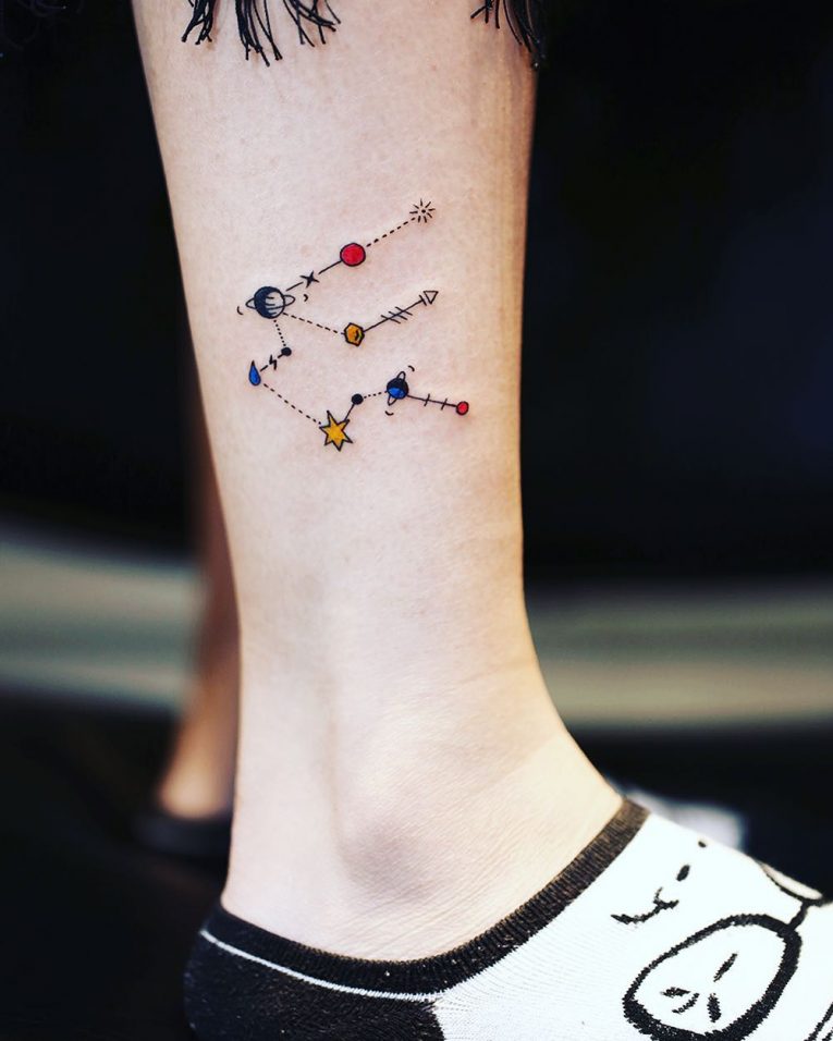 Tatouage constellation 60