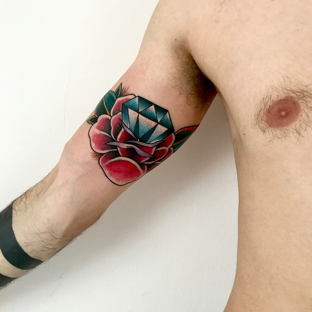 75+ Best Diamond Tattoo Designs & Meanings Treasure for You (2019)