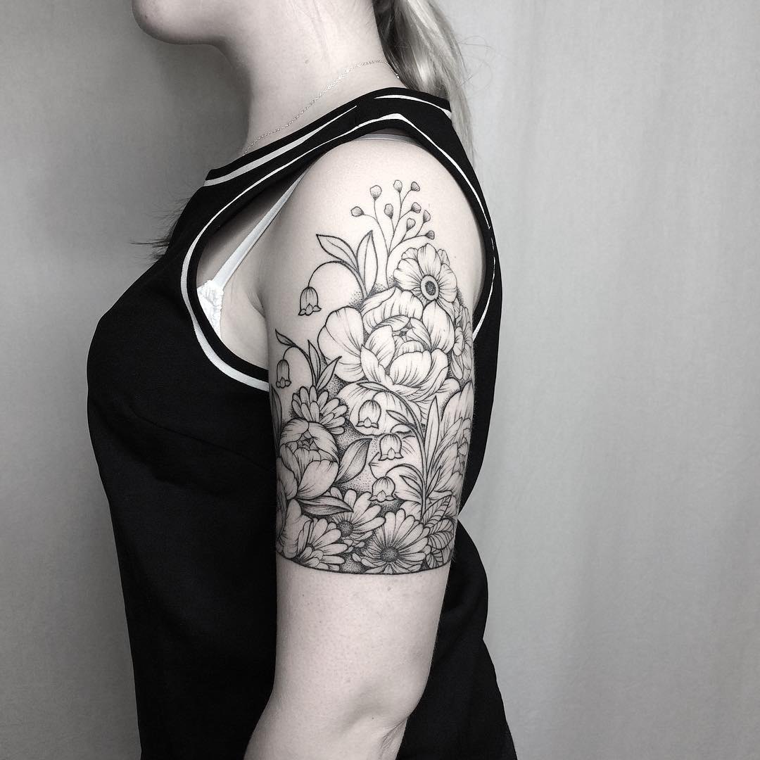 110+ Charming Floral Tattoo Designs Merging Creativity and Beauty