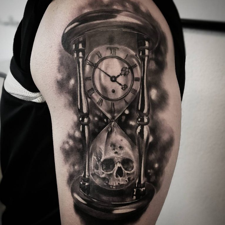 Pin by Patricia Hense on Tattoos Hourglass tattoo, Death