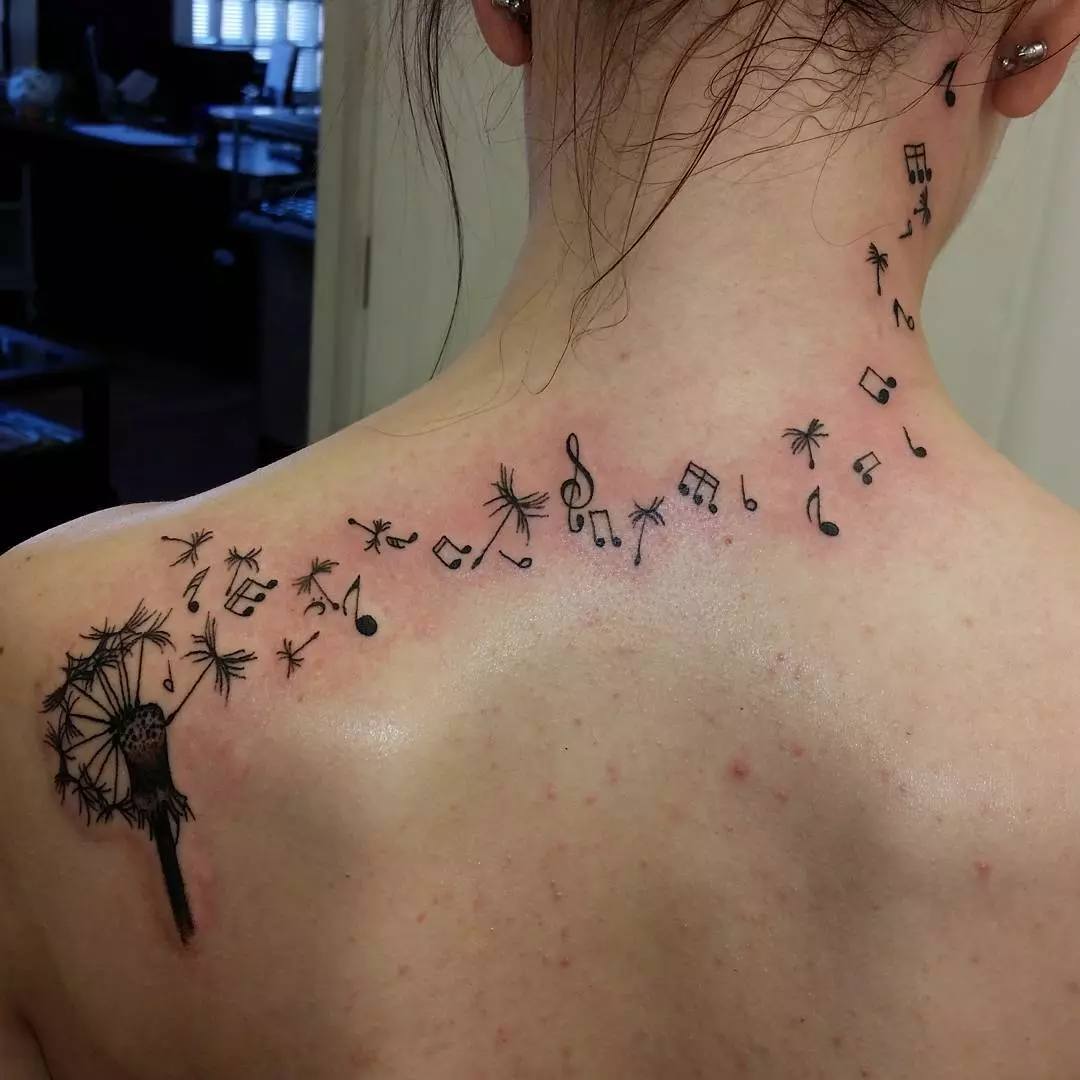 75+ Lovely Music Note Tattoo Ideas For Those Who Is In Love With Music