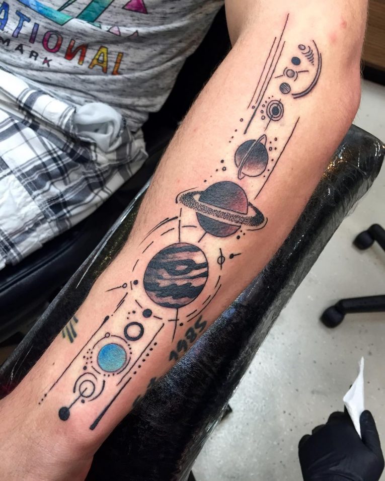 Solar System Tattoo 57