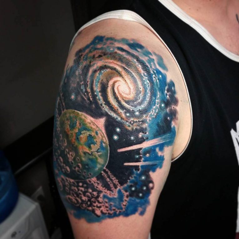 95+ Fascinating Space Tattoo Ideas- The Mysterious Nature ...