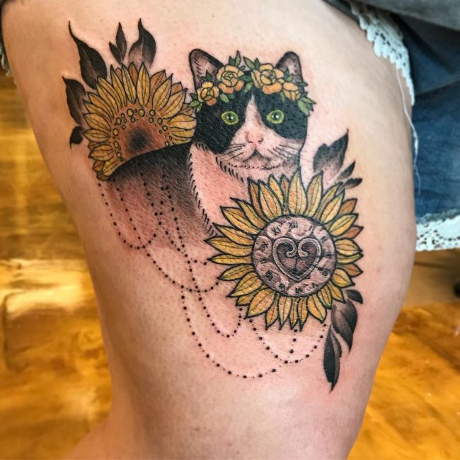 80+ Bright Sunflower Tattoos Designs & Meanings for