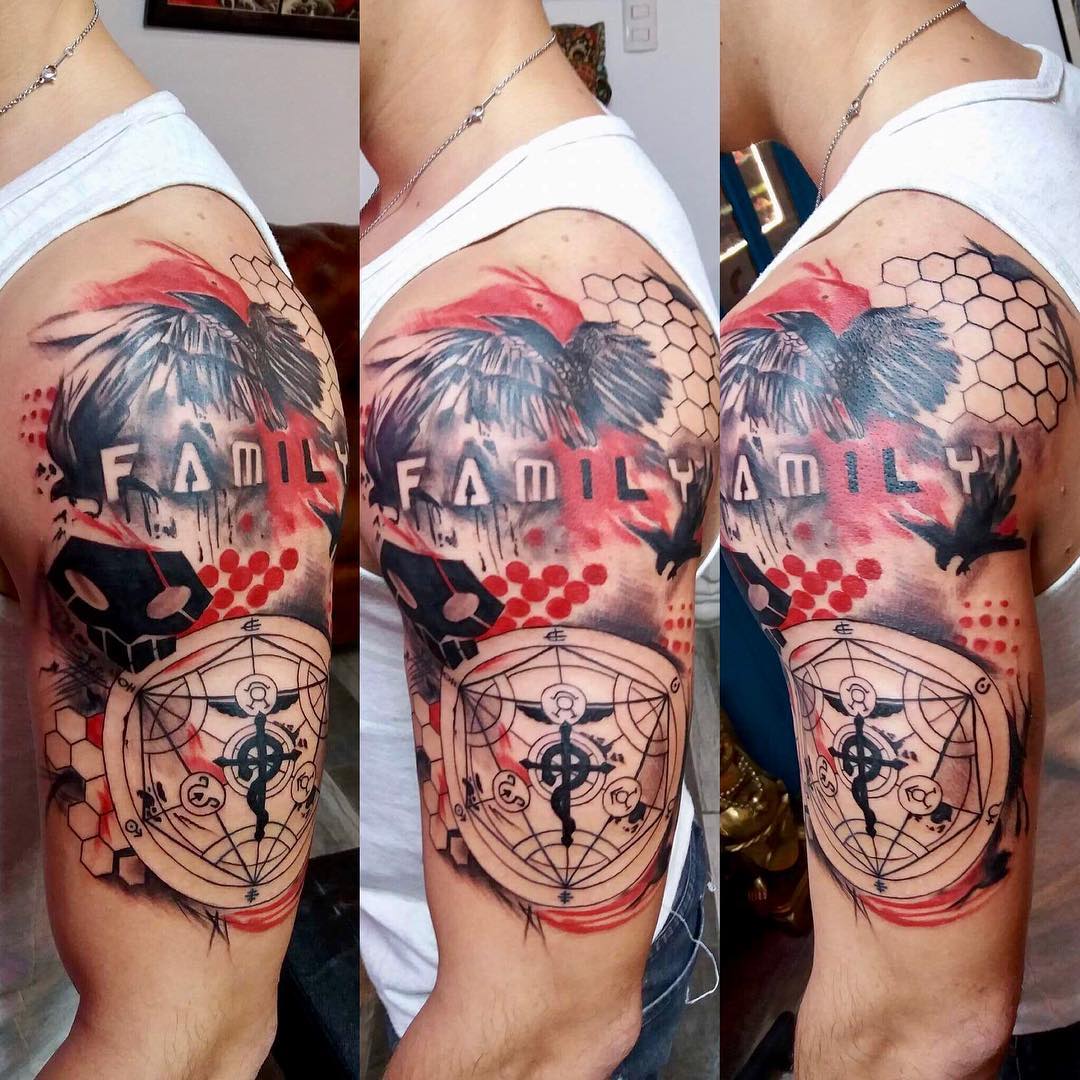 tattoo polka trash