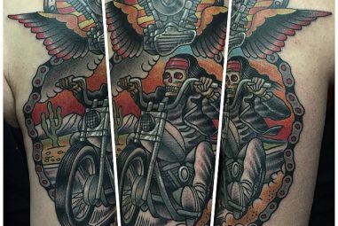 85+ Fearless Outlaw Biker Tattoo Designs – For Brutal Men