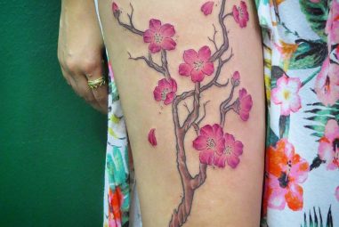 75+ Fantastic Japanese Cherry Blossom Tattoo – Designs & Meanings 2017