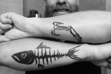 75 Marvelous Fish Hook Tattoo Ideas – Hooking Yourself with Ink Worth Designs