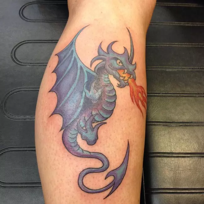 s shaped dragon tattoo