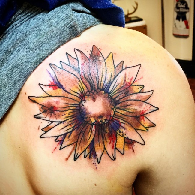 sunflower tattoo