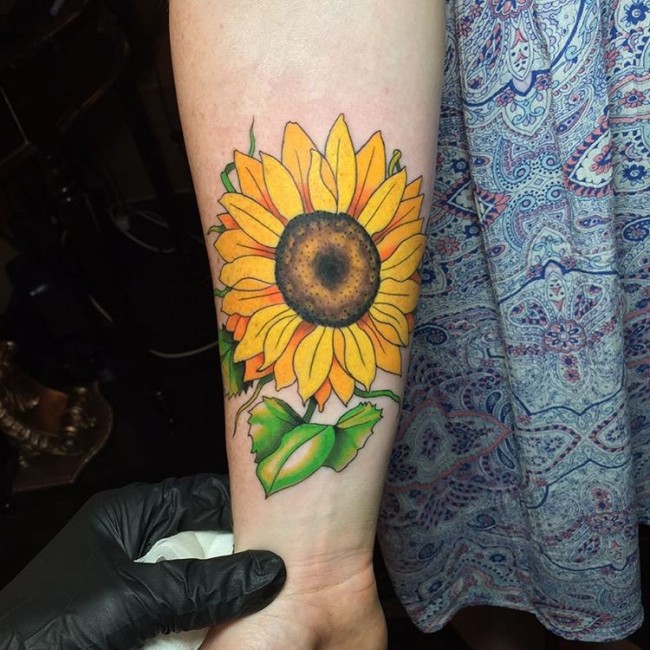 sunflower tattoo