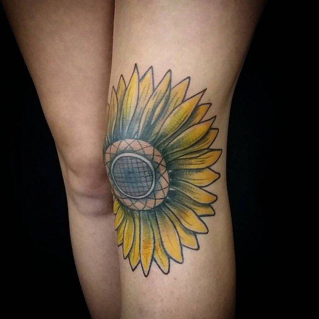 sunflower tattoo