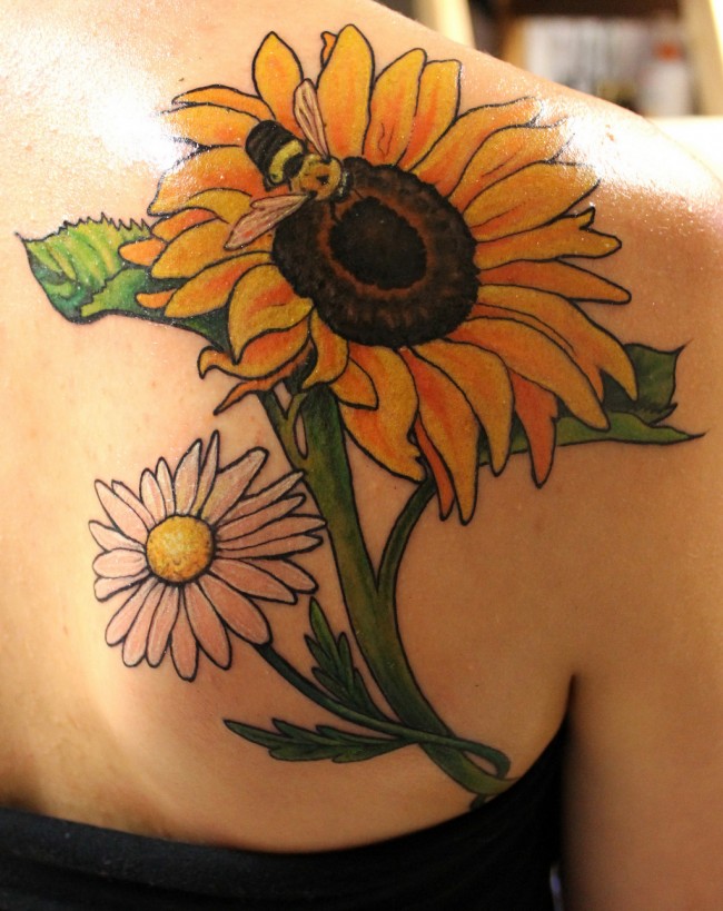 sunflower tattoo