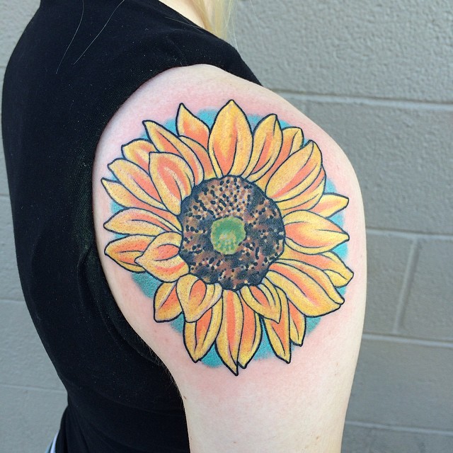 sunflower tattoo