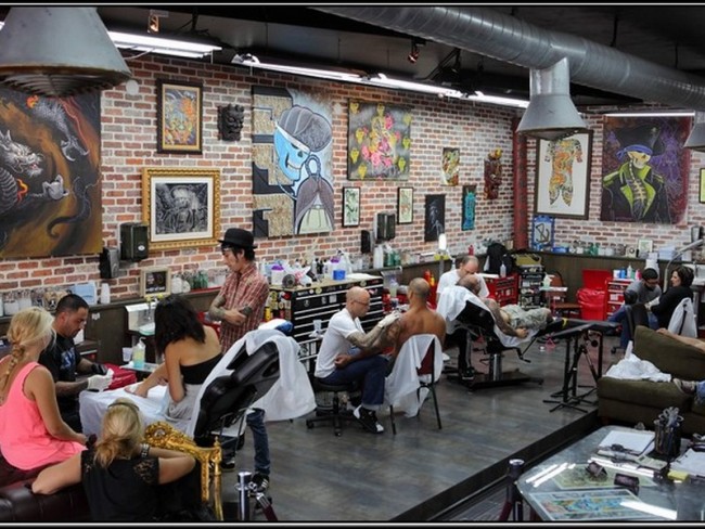 tattoo parlors