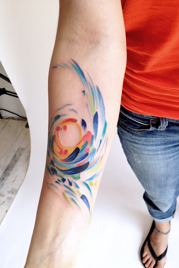 watercolor tattoo