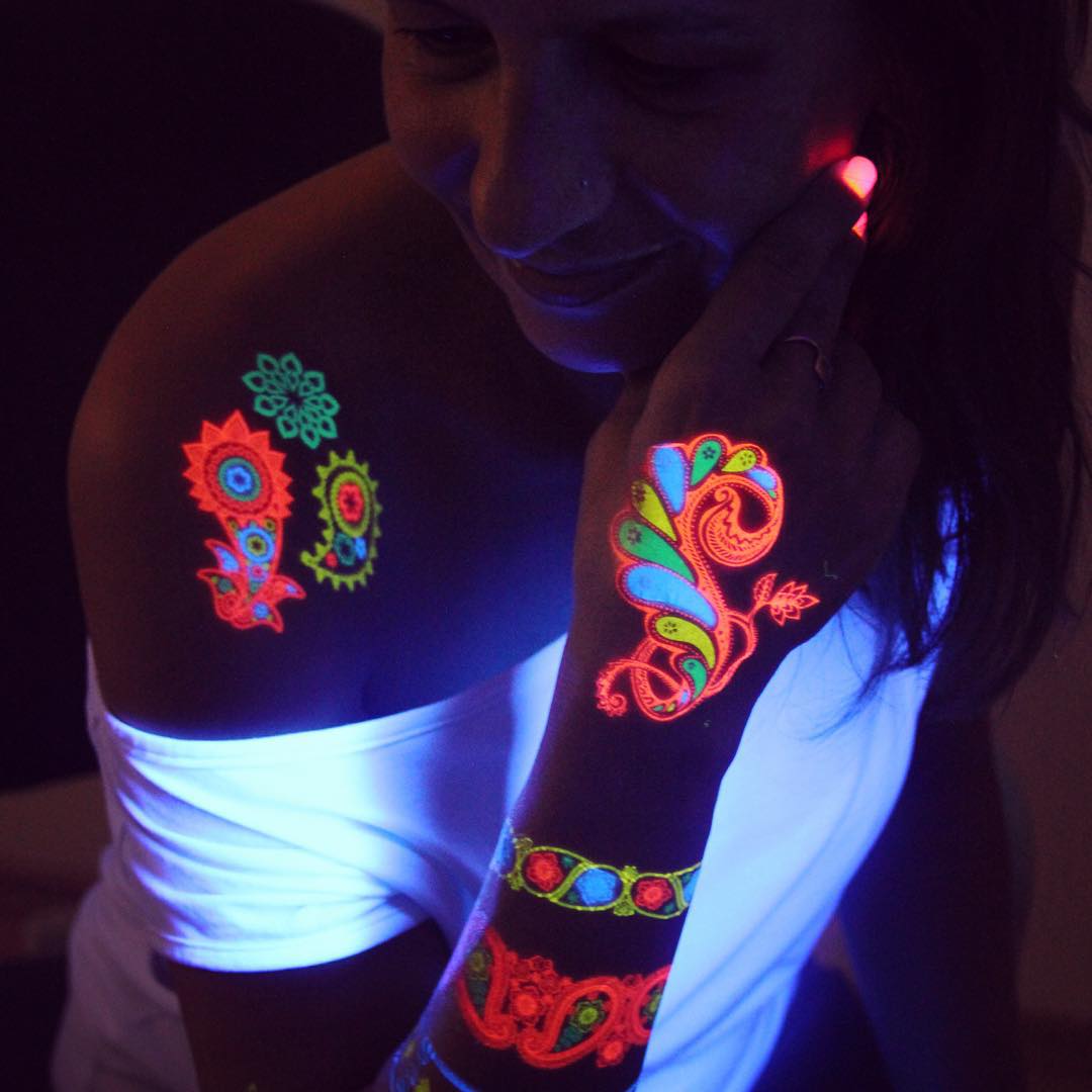 20 Best Glow in the Dark Temporary Tattoos - Designs and Ideas (2019)