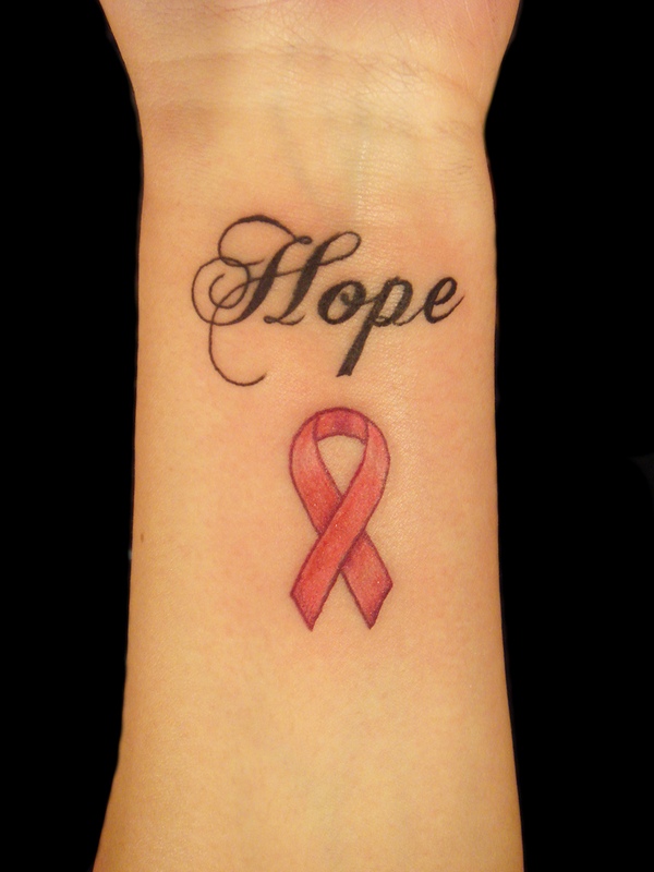 Cancer Ribbon Tattoo