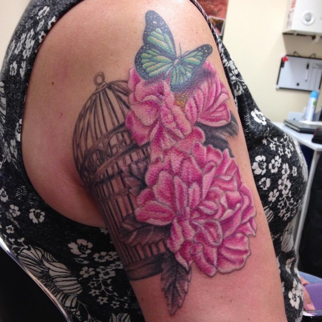 Peony Tattoo (1)