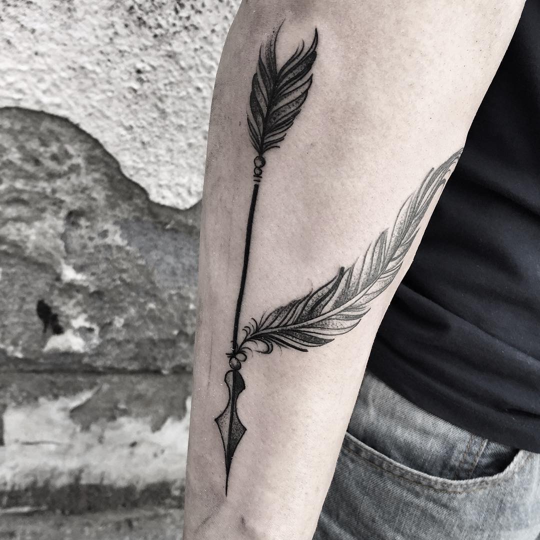 75+ Best Arrow Tattoo Designs & Meanings - Good Choice for 2019