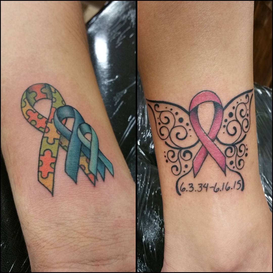 Peritoneal cancer ribbon tattoos, Pin on Bile anale