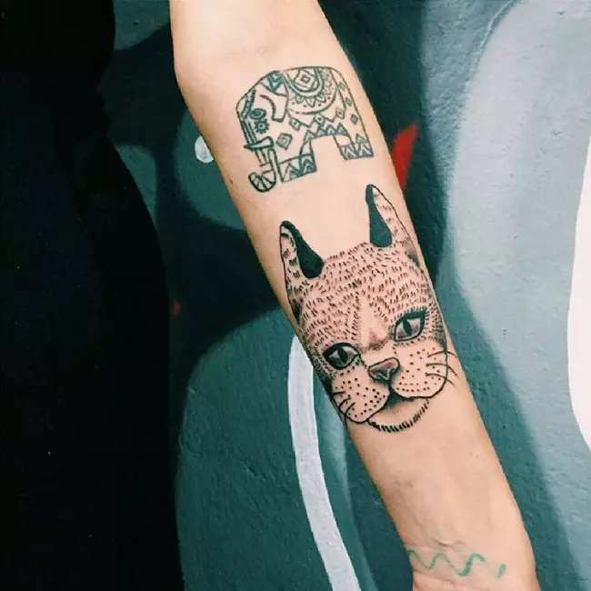 cat tattoo