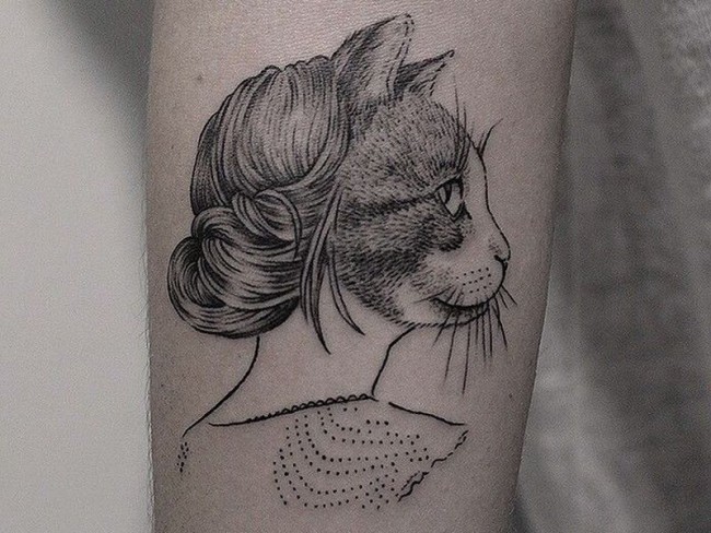 cat tattoo