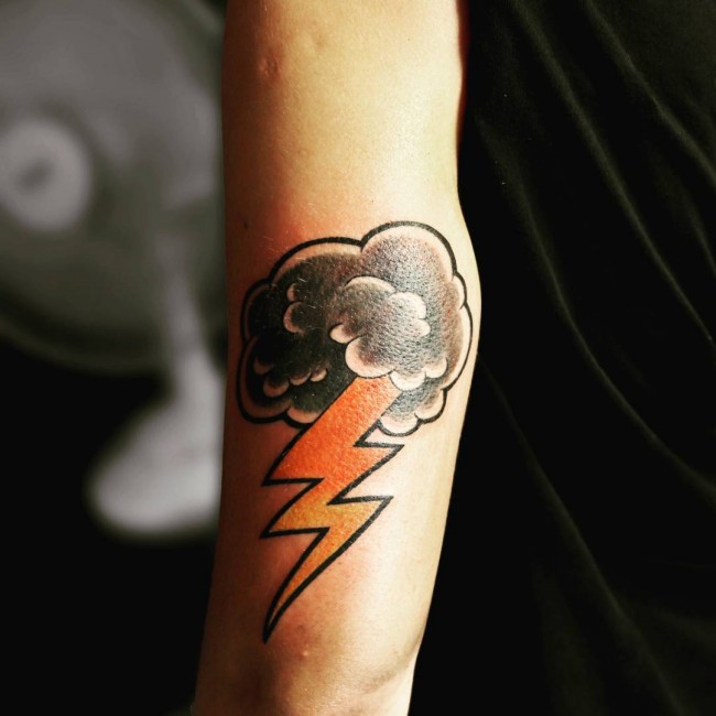 storm clouds tattoo