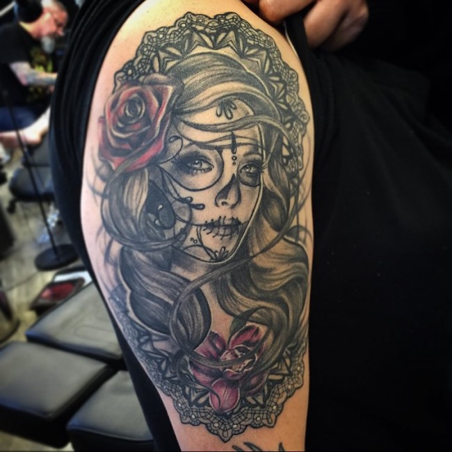 day of the dead girl tattoo meaning