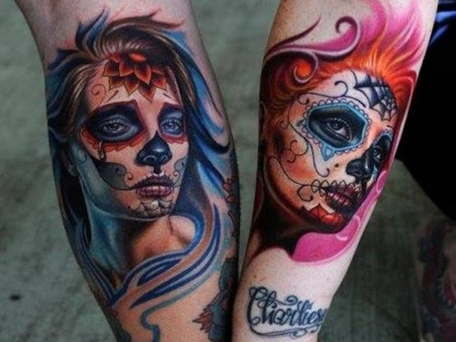 day of the dead tattoos