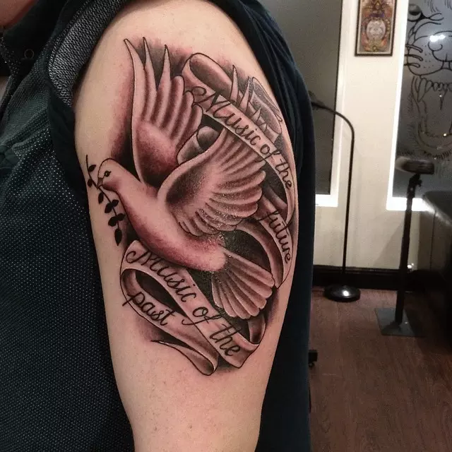 75+ Dove Tattoo Designs and Symbolic Meaning - Peace&Harmony (2019)