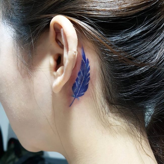 Buy Feather Wing Ear Temporary Tattoo Sticker Artistic Realistic Online in  India  Etsy