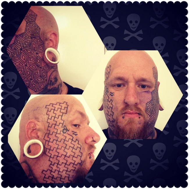 face tattoo