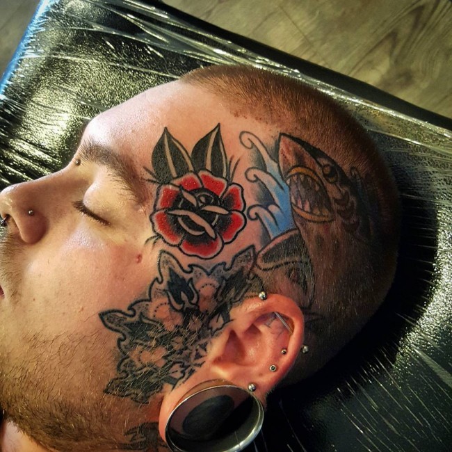 face tattoo