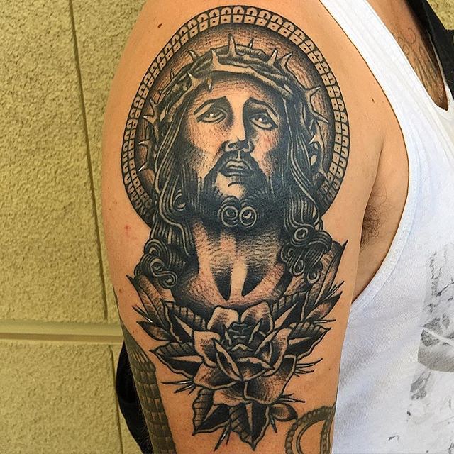 black jesus tattoos