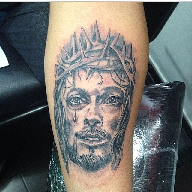 sick jesus tattoo