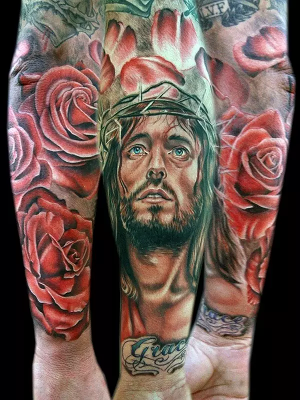 sick jesus tattoo