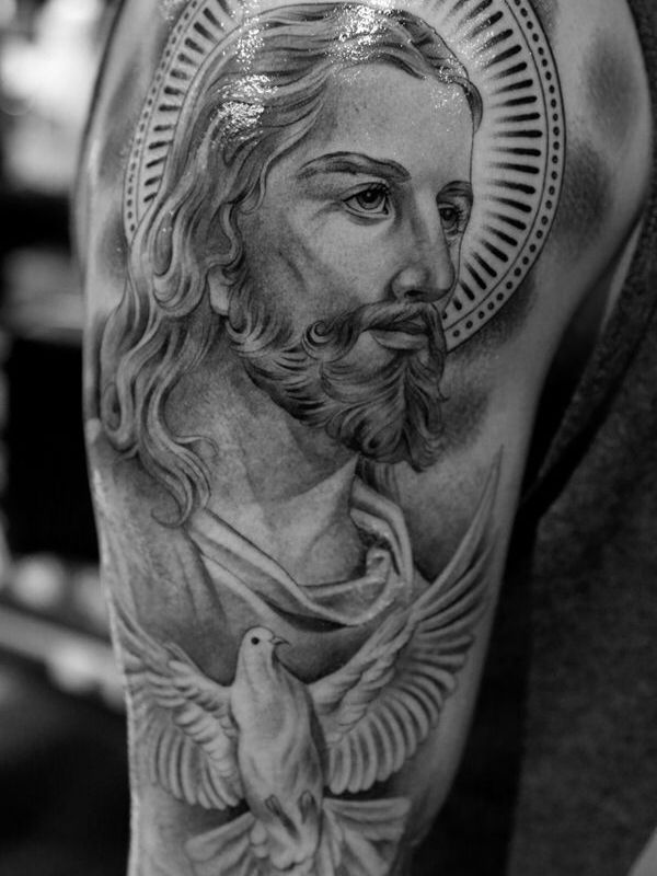 sick jesus tattoo