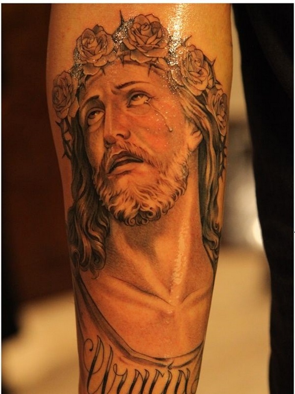 Face Of Jesus Christ Tattoo