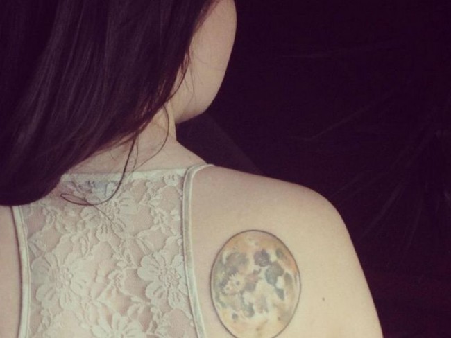 moon tattoo