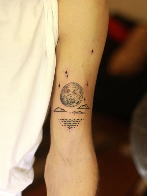 moon tattoo