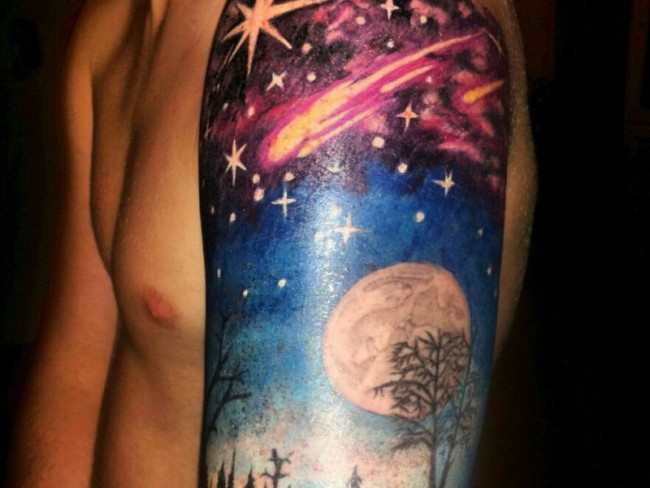 moon tattoo