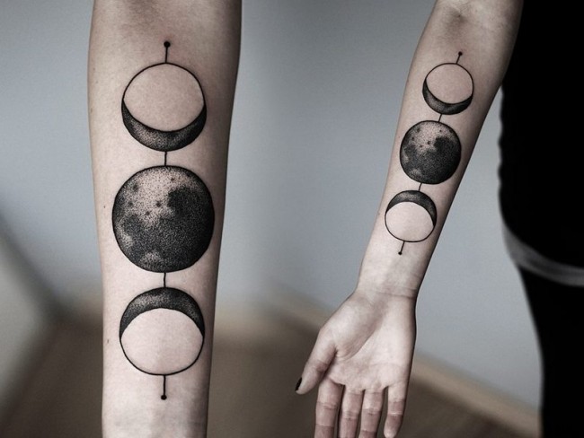 moon tattoo