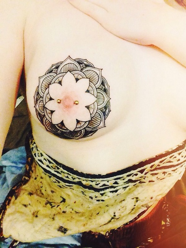 nipple tattoo