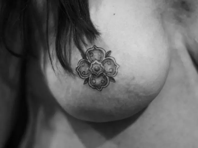 nipple tattoo