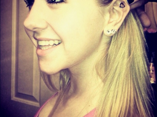 ear tattoo